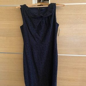 Beautiful Midnight Blue lace Tahari cocktail dress. NWT.